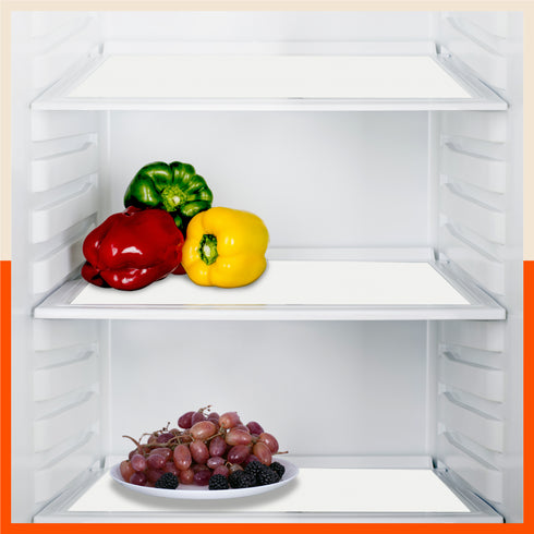 Vega Multipurpose Diamond Texture Shelf Liner | White (45 cm X 150 cm 380 GSM)